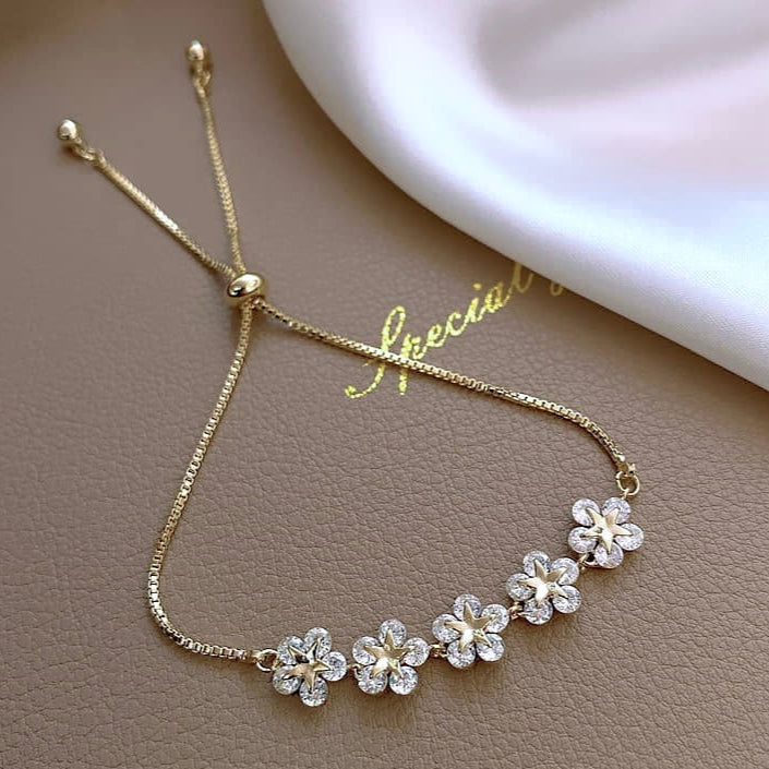 ZHJ227 XST Star Flower Chain Bracelet Adjustable