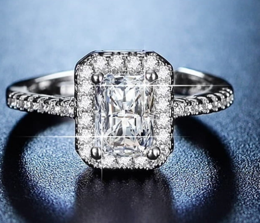 ZRJ469 ZFQ Cushion Tapered Ring Adjustable 👑