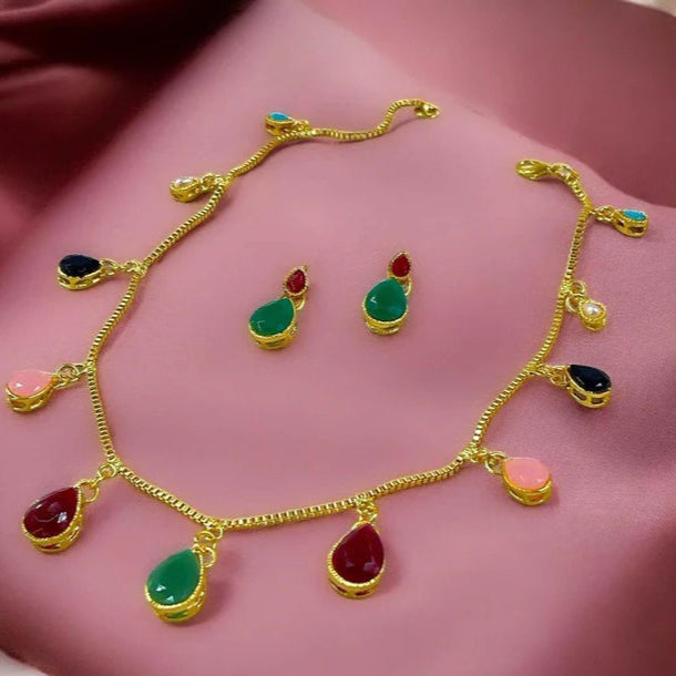 ZRJ00048 FRN Tear Drops Mala Set 👑