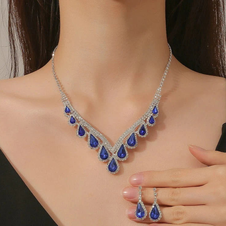 ZRJ014 YJJ Tear Bracket Necklace Set ๐