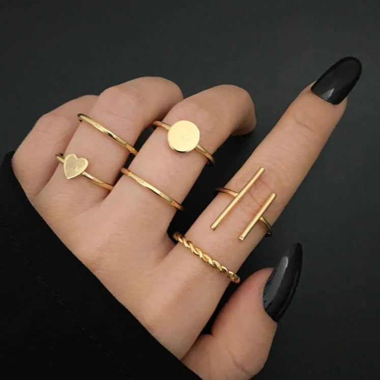 ZRJ280 LSH 6 Midi Rings
