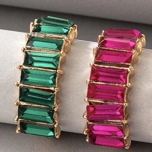 ZRJ523 YYE Baguette Layered 7 Size Ring