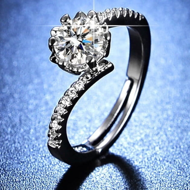 ZRJ459 ZFQ Birthstone Ring Adjustable