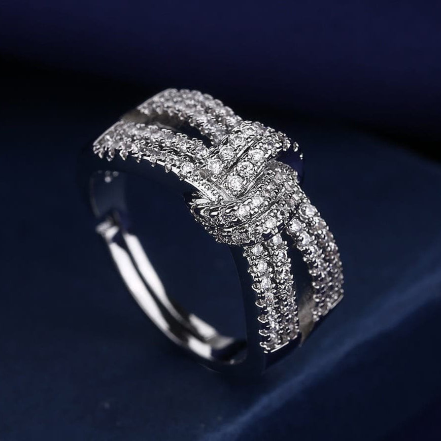 ZRJ488 BLX Knot Layer Adjustable Ring 👑