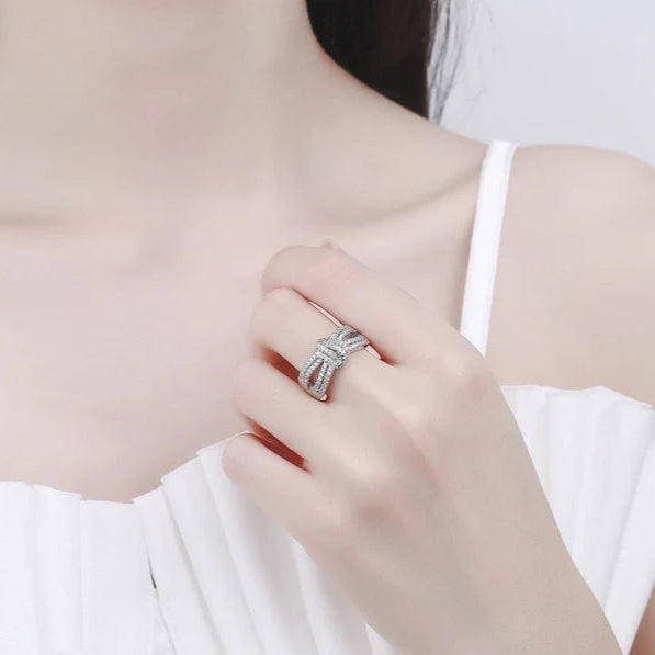 ZRJ488 BLX Knot Layer Adjustable Ring 👑