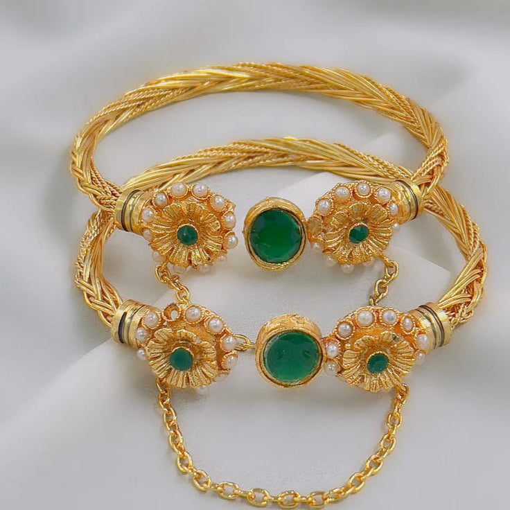 ZRJ154 MZM Oval Flower Bracelet Adjustable ๐