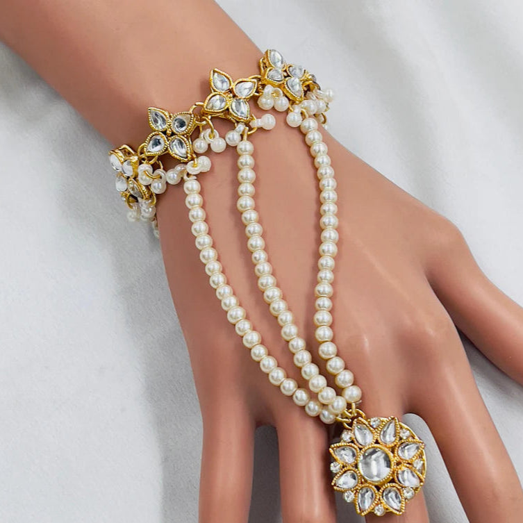 ZHJ155 SDQ Pearl Tear Angla Bracelet Adjustable ๐