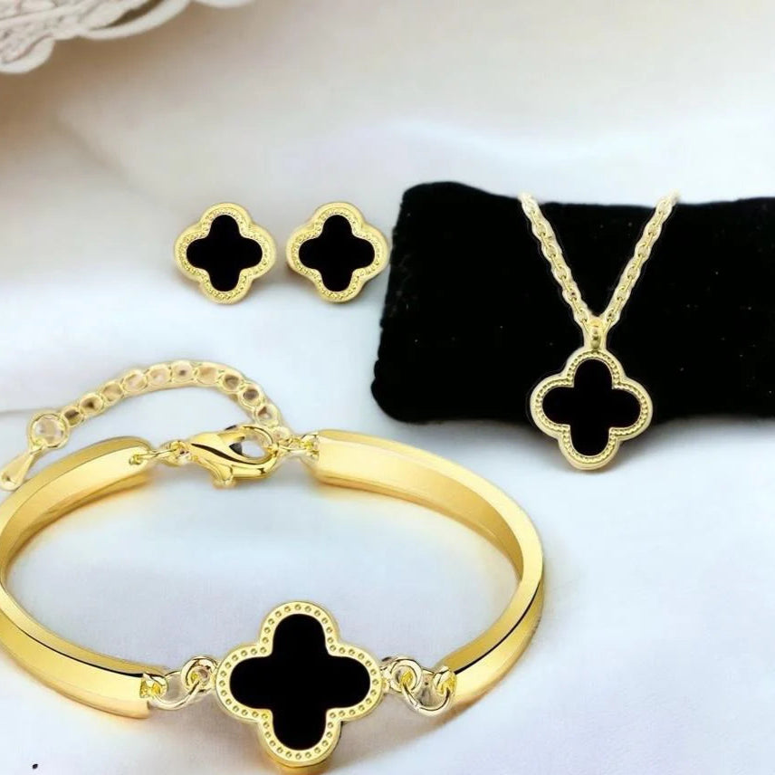 ZRJ278 ZXS Painted Clover Pendant Set ๐