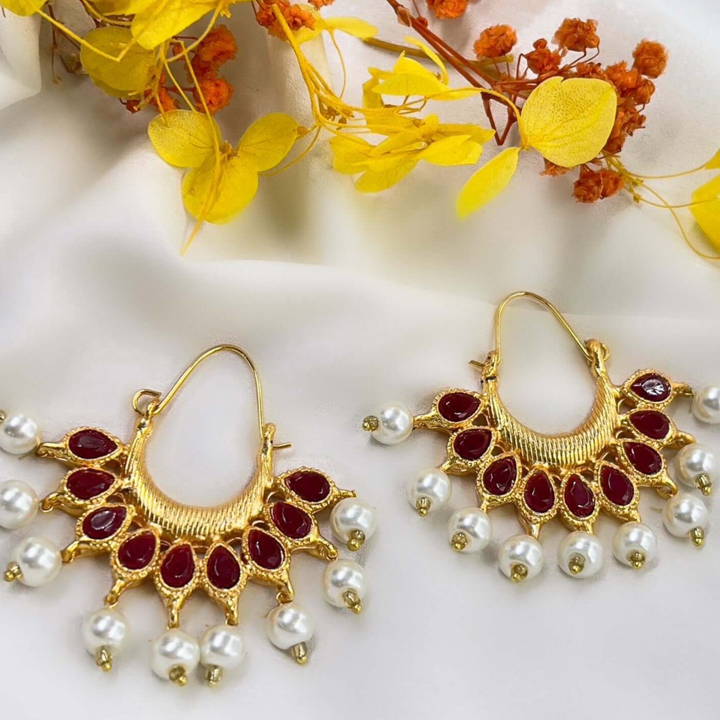 ZRJ093 FRN Pearl Drop Earrings