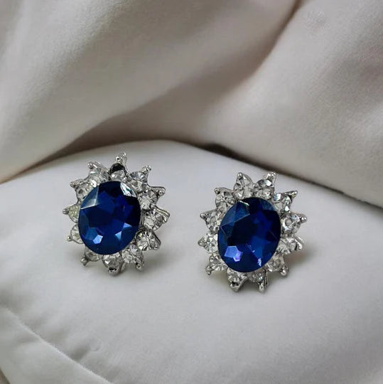 ZRJ213 SDQ Oval Flower Tops Pair