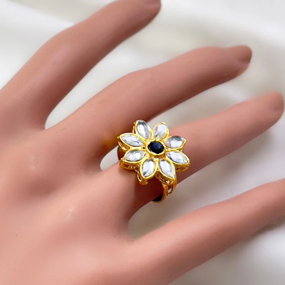 ZRJ035 FRN Flower Ring Adjustable