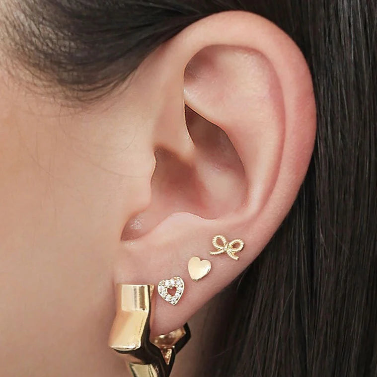 ZRJ113 QWN Heart Star Ear Cuff Single