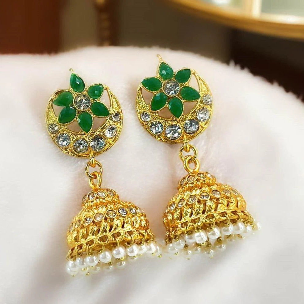ZRJ00027 FRN Moon Star Jhumki Drop 👑