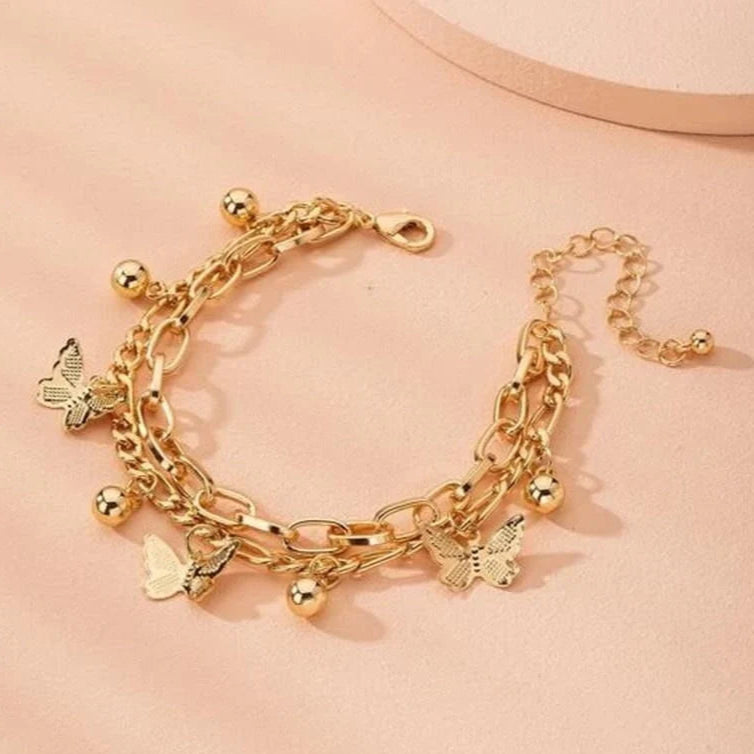 ZRJ113 LSH Layer Butterfly Bracelet