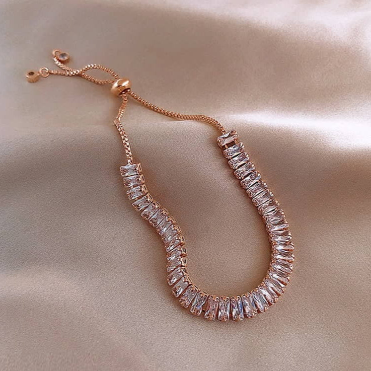 ZHJ172 XST Baguette Joint Hand Bracelet Adjustable