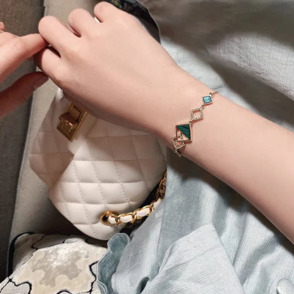 ZRJ176 XST Frame/Box Link Hand Bracelet Adjustable 👑