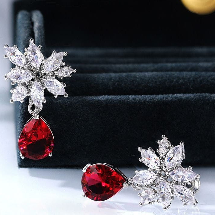 ZRJ277 KRL Leaf Drop Earrings 👑