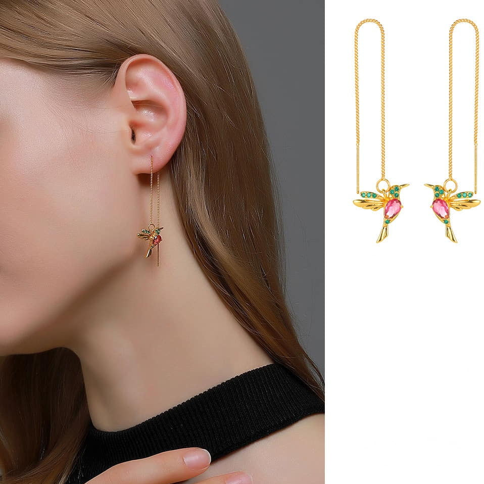 ZRJ377 QWN Sparrow Ear Drop Pair