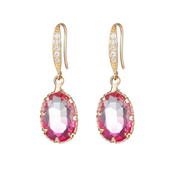 ZRJ380 YLE Oval Drop Ear Pair 👑