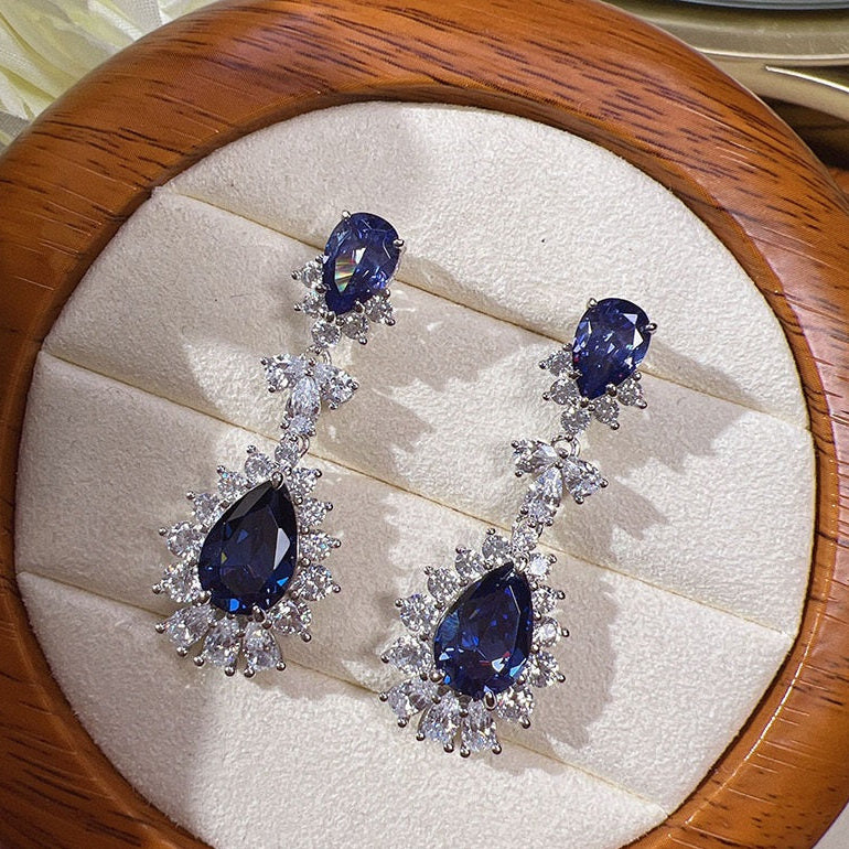 ZRJ411 CSH Crystal Tear Drop Earrings 👑