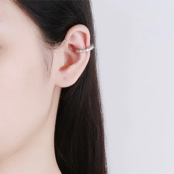 ZRJ074 BLX C Sterling Ear Cuff Pair