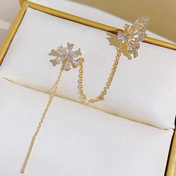 ZRJ112 SYB Butterfly Ear Cuff Single
