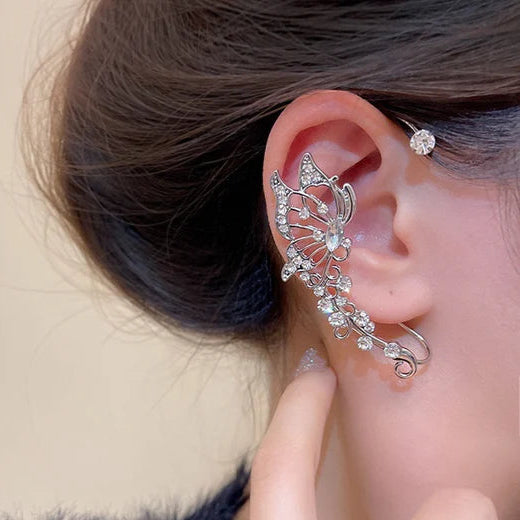 ZRJ117 HJF Butterfly Ear Cuff Pair