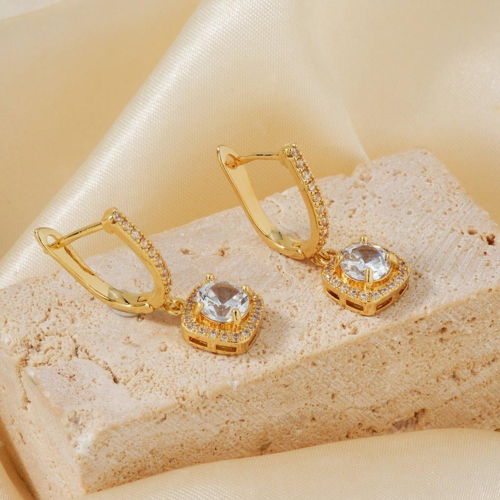 ZRJ00401 WKO Square Dop Hoops Pair 👑
