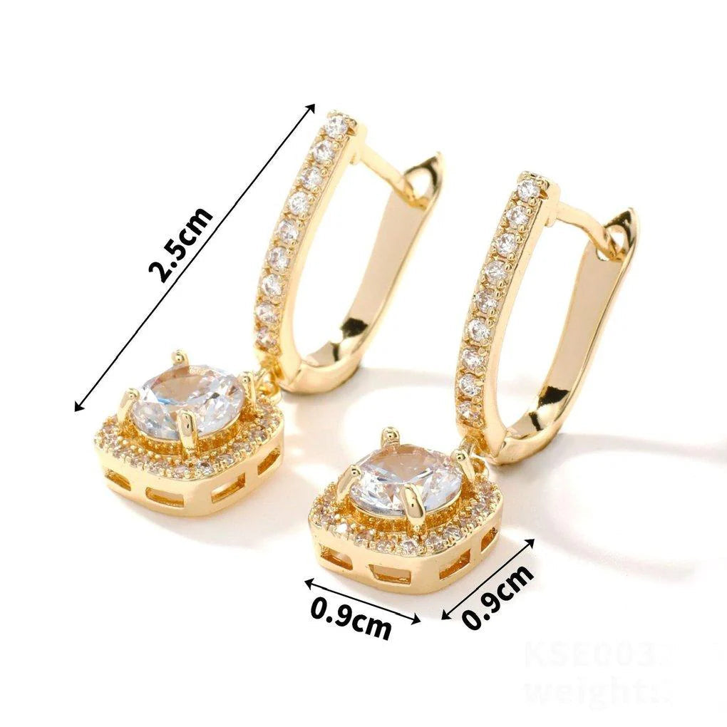 ZRJ00401 WKO Square Dop Hoops Pair 👑