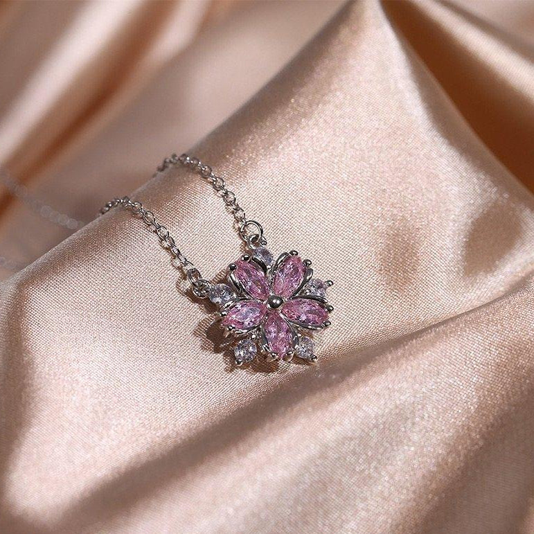 ZRJ00662 KYC Marquise Flower Pendent Set 👑