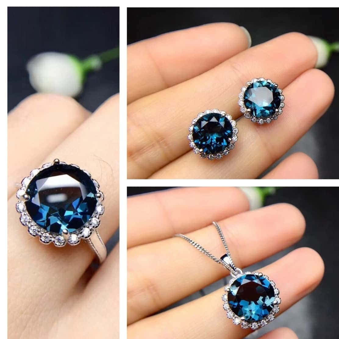 ZRJ206 GWH Round Pendant Set 👑