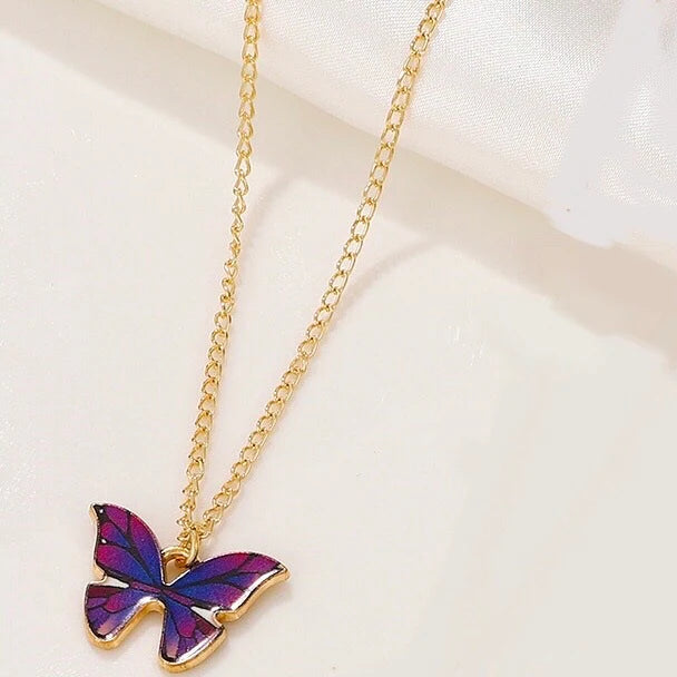 ZRJ338 QWN Shaded Butterfly Pendant - CPSH