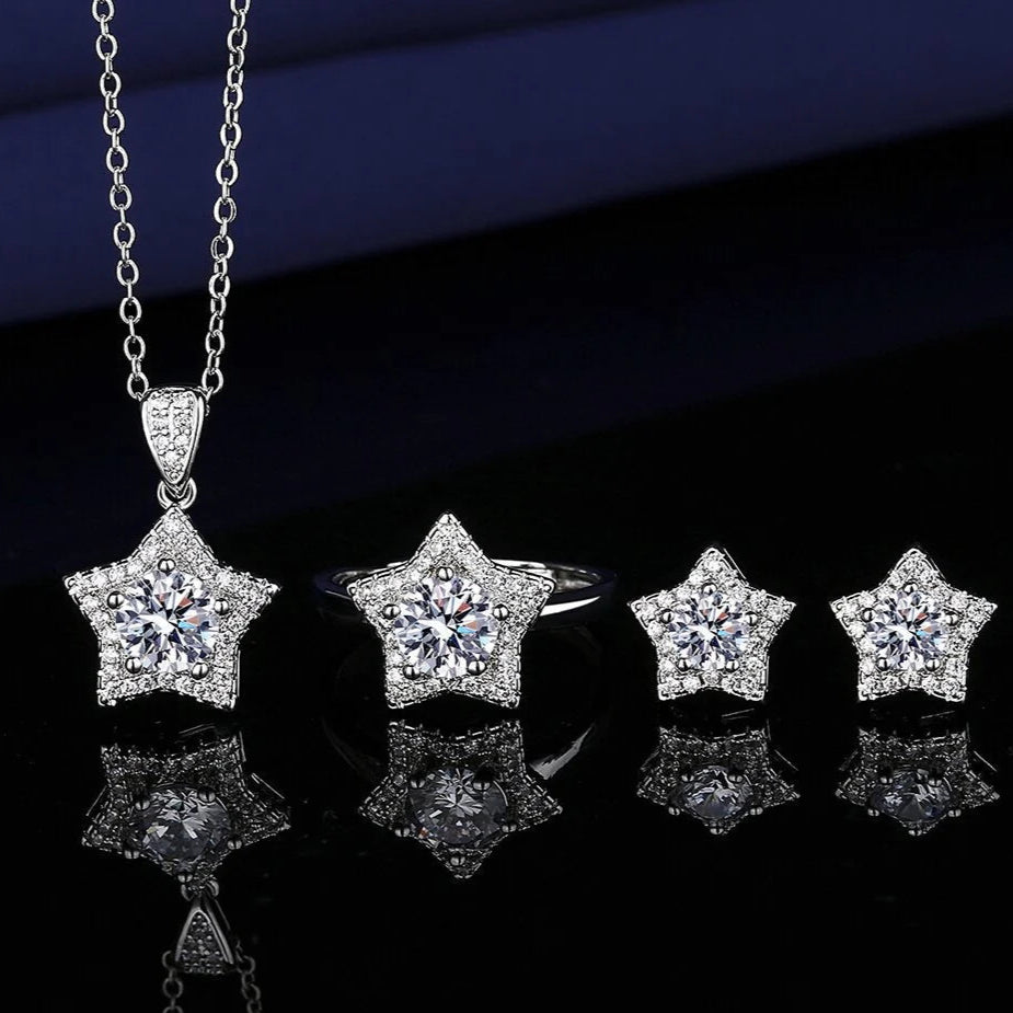 ZRJ570 BLX Circle/Star Pendent Set 👑