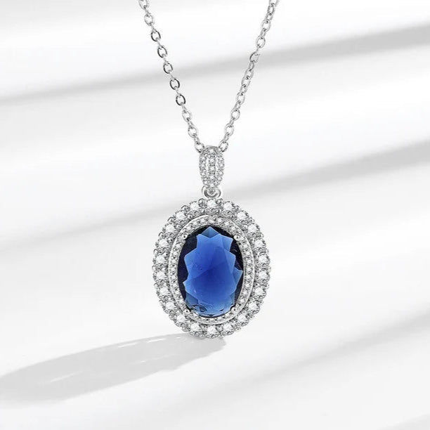ZRJ571 BLX Oval Layered Pendent Set 👑