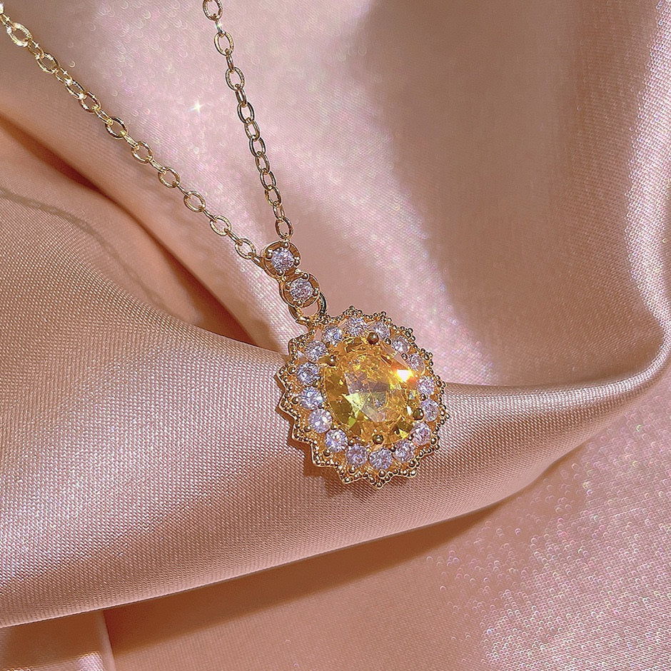ZRJ620 KYC Oval Pendant Set 👑