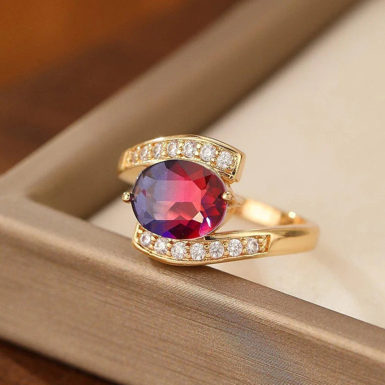 ZRJ00143 YLE Oval Stone Ring - TRGH