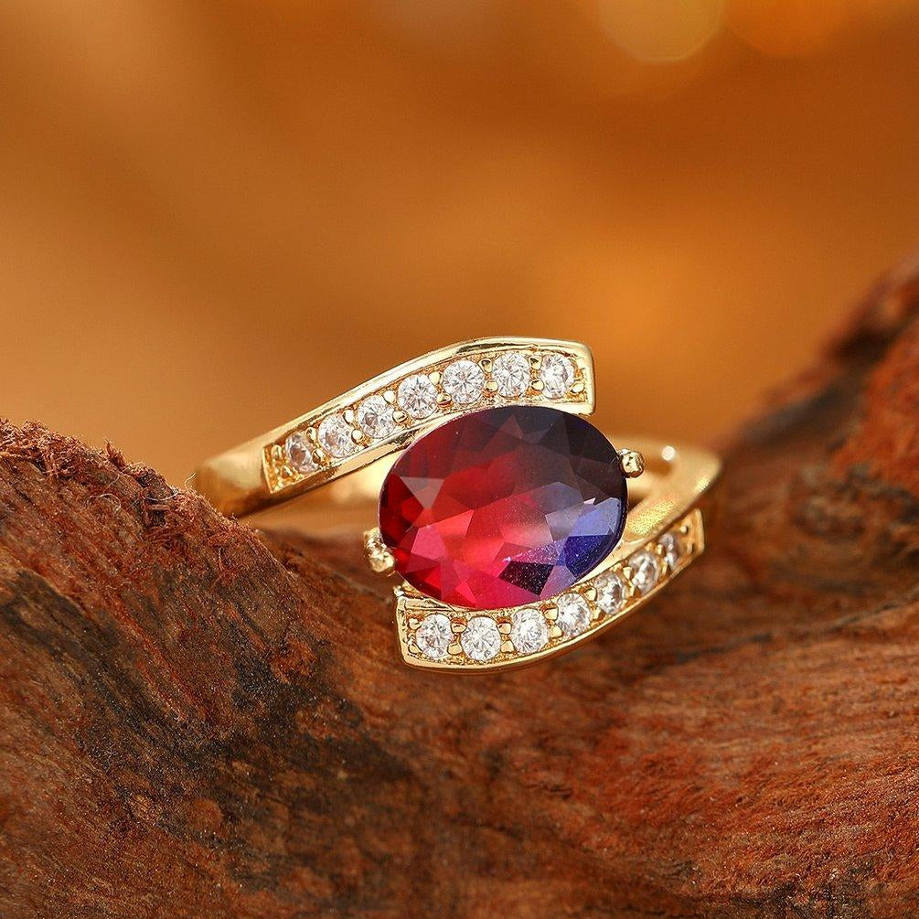 ZRJ00143 YLE Oval Stone Ring - TRGH