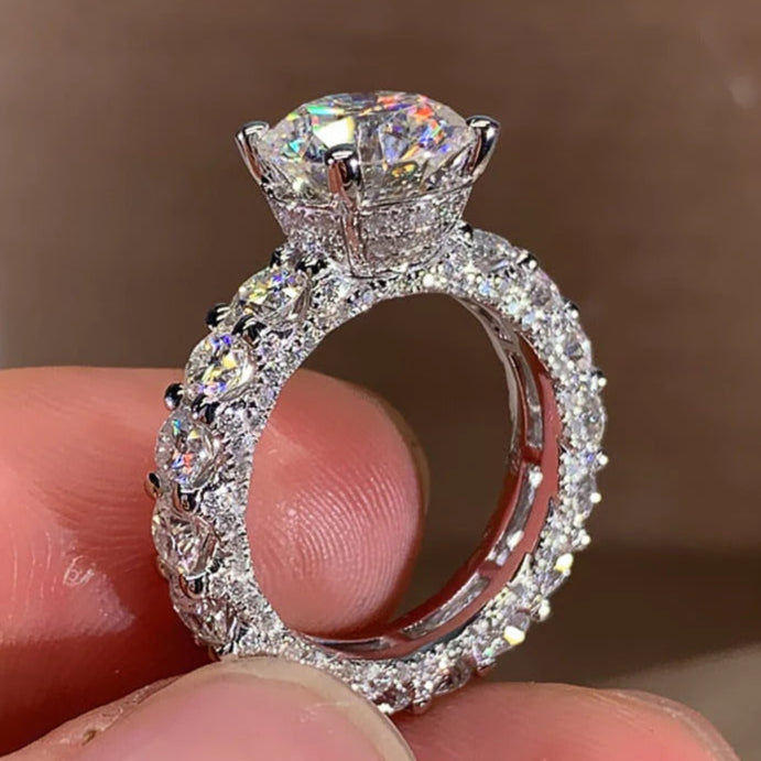 ZRJ340  Cathredral Step Ring 👑