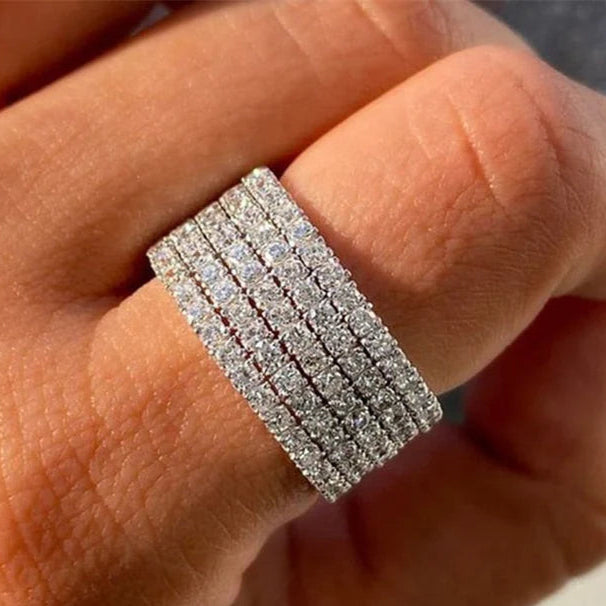 ZRJ345 CSH Trapped Layered Ring 👑