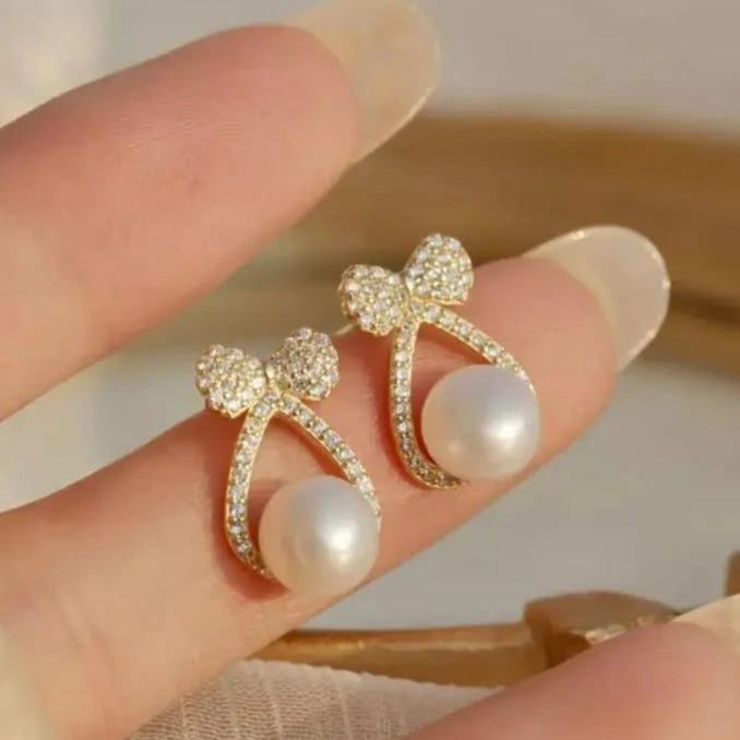 ZRJ190 SDQ Bow Pearl Tops Pair