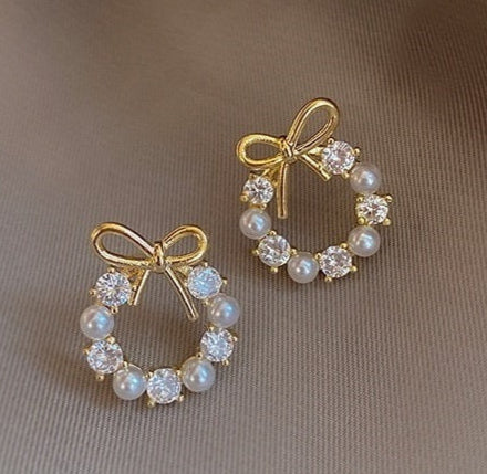 ZRJ044 SDQ Pearl Bow Tops Pair