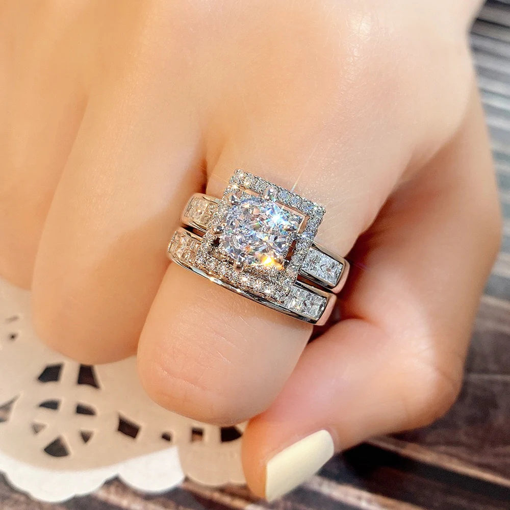 ZRJ399 KYC Cathedral Twice Ring 👑