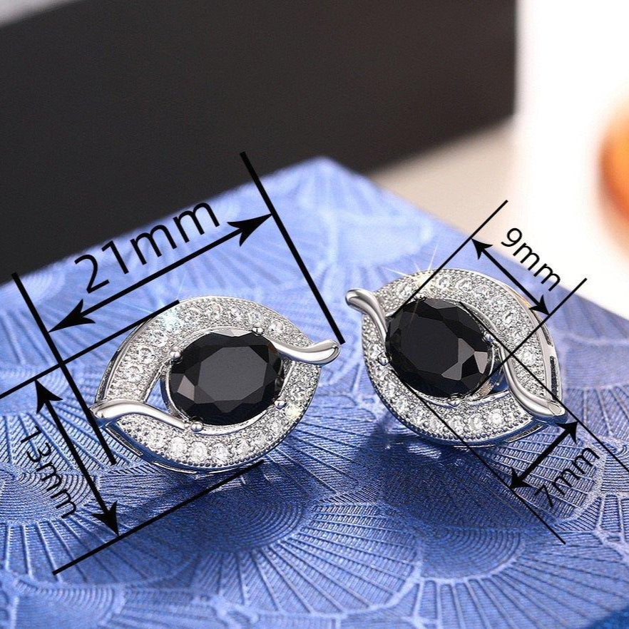 ZRJ00402 CSH Eye/Shape Ear Hoops Pair 👑