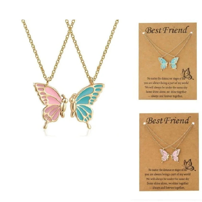 ZRJ284 QWN Layer Painted Butterfly Pendant