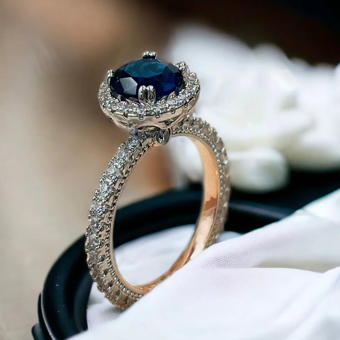 ZJR0005. Blue Round Ring 👑