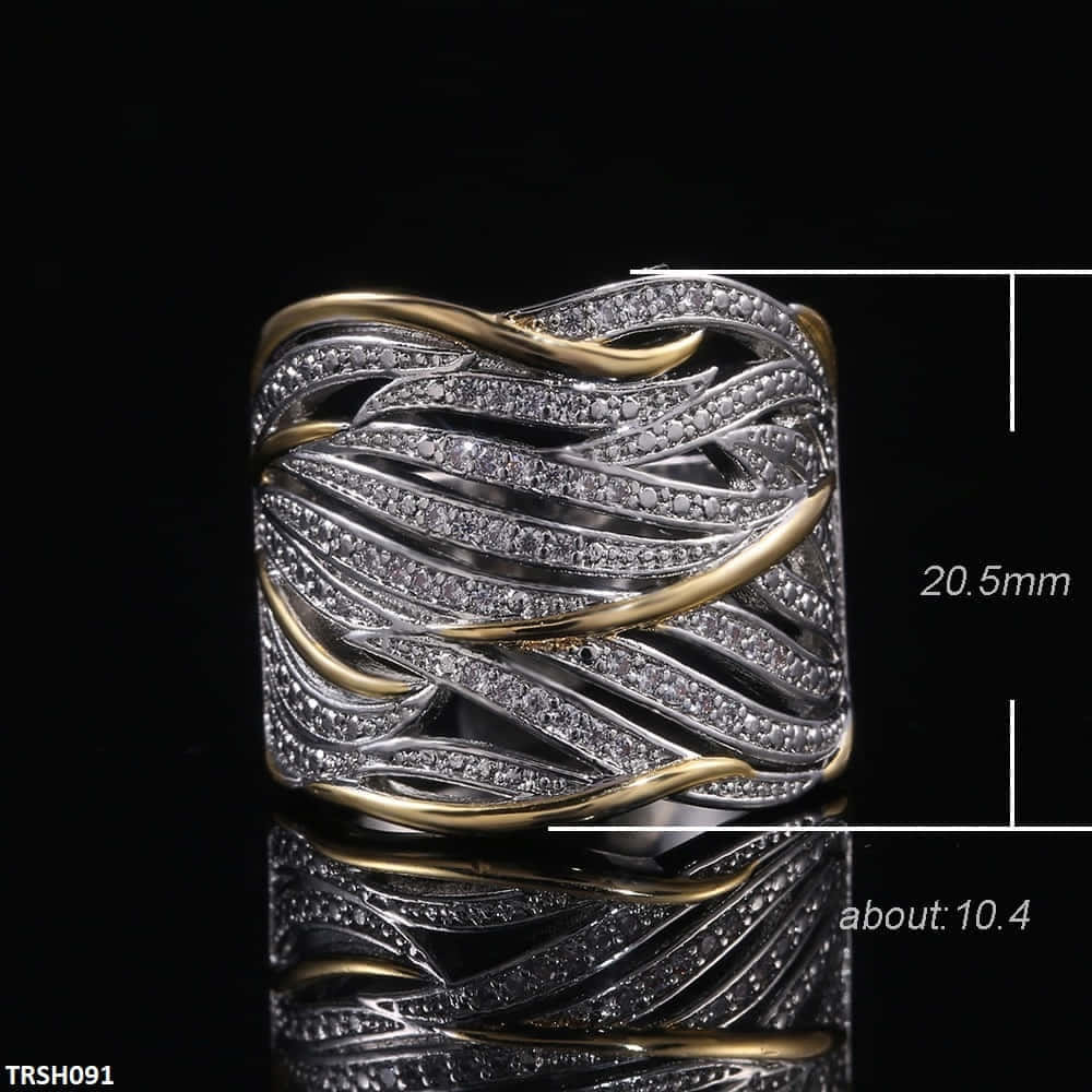 ZJR 0006. Smooth Layers Ring 👑