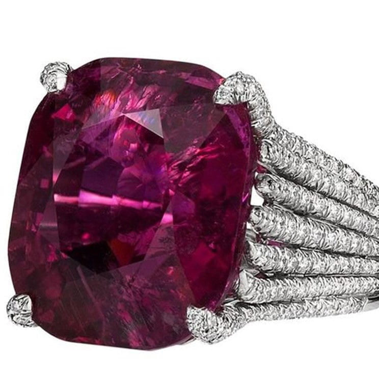 ZRJ295 KYC Redish Cathedral Ring