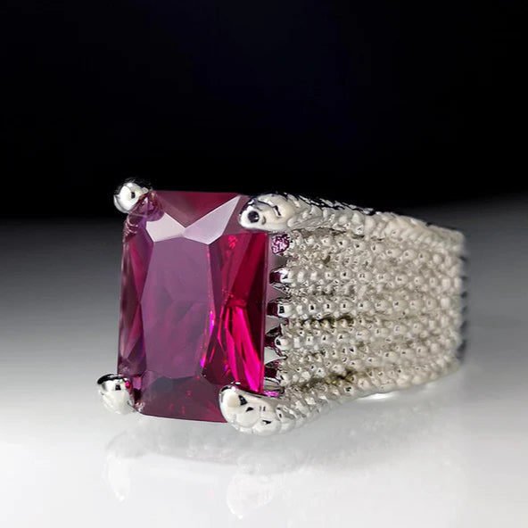 ZRJ295 KYC Redish Cathedral Ring