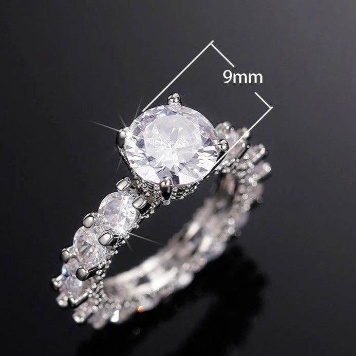 ZRJ340  Cathredral Step Ring 👑