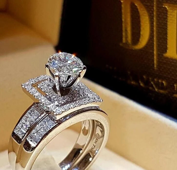 ZRJ399 KYC Cathedral Twice Ring 👑